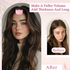 6 Pack Wind Shaping Styling Comb Volumizing Set, High Crown Lift Root Booster, No-Trace Rollers, All Hair Types Unisex Design, Pink