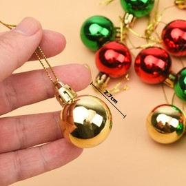MEISH 36 Pieces Christmas Tree Baubles Christmas Ball Ornaments Party Gifts for Christmas Tree Holiday Wedding Decorations