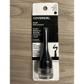 Covergirl Brow Pomade Easy Breezy Sculpt Set 705 Rich Brown Cream Gel Formula