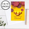 Wright Home & Gift Three Candles Diwali Greeting Cards |
