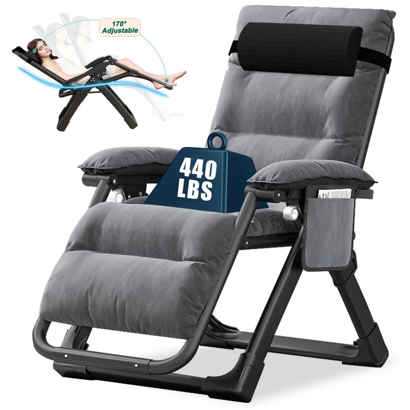 ABORON Zero Gravity Lounge Chair Recliner Folding Patio Lawn Chaise