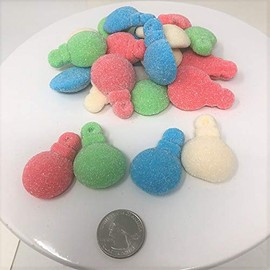 Gummi Glitter Ornaments sugar sanded Gummy Christmas Candy 2.2 pounds