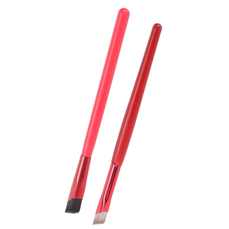 2 Pcs Eyebrow Brush Set Ultra Thin Bevel Multifunctional Makeup