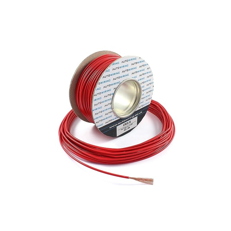 25 AMP Rated 2mm² Single Core Stranded Copper Cable 12v