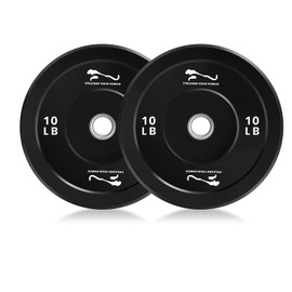 20LB Weights Bumper Plates Set,2 Inch Bumper Plate,Rubber Strength Training Plates for Weightlifting & Strength Training Home Gym