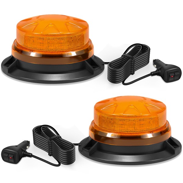 antom Rotating Beacon, Pack of 2, 9-60 V Yellow LED