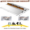 Door Threshold ramp 31.5" W*18.9" L, Metal Bridge Doorway Threshold