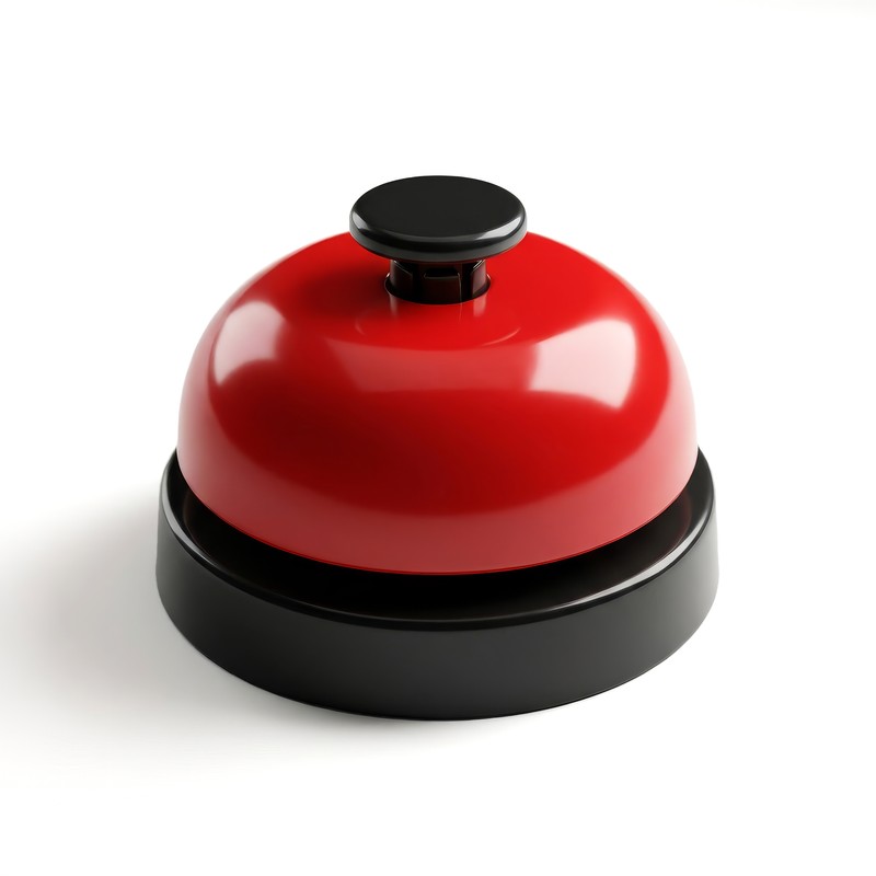 Table Order Bell – Multi-Color Handbell for Restaurant, Bar, Kitchen,