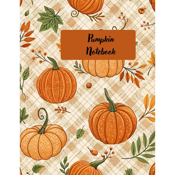 Pumpkin Notebook: A Beautiful 100-Page Journal for Autumn, Halloween, and