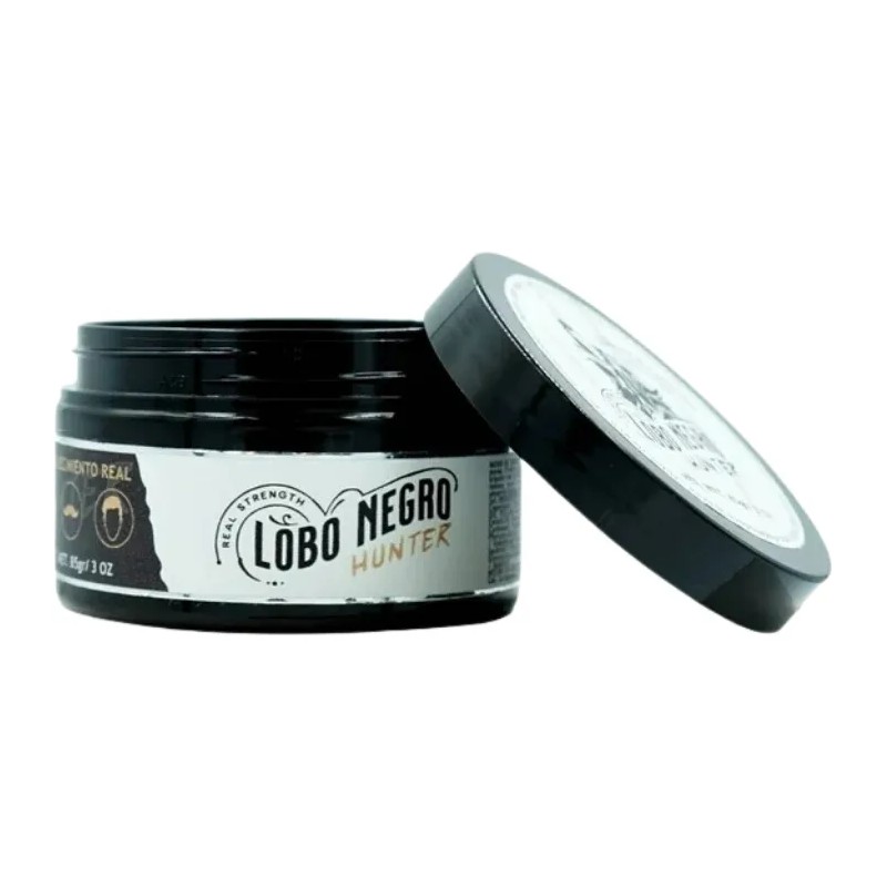 Cera Brillante Lobo Negro Hunter Cabello, Barba 85g