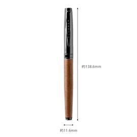 BALLPOINT PEN SLEEK ROUND BALL PEN SLEEK POINT WOOD PLUSH (Walnut)