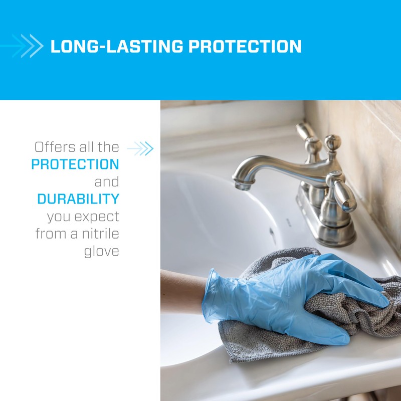 Mr Clean Bio-Nitrile Disposable Gloves 200 Count