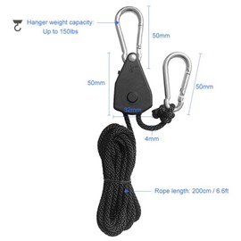 6 Pack Heavy Duty Ratchet Hangers