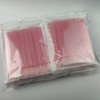 800 Pieces Pink Crystal Handle Lash Extension Cotton Swabs (Simple