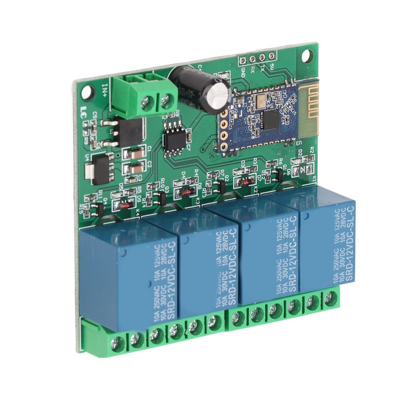 4 Channel Bluetooth Relay Module Remote Control Strong Anti Interference