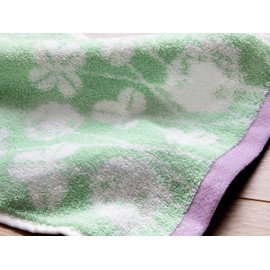 Kosugizen Compact Baby Towel (Flower) 7.9 x 23.6 inches (20 x 60 cm), Set of 4 Colors