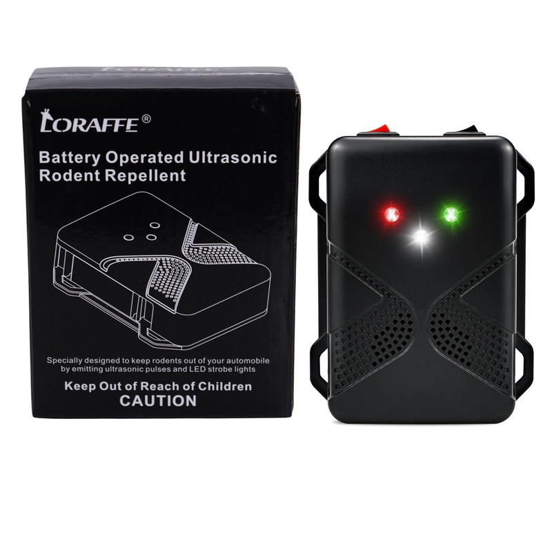 Ultrasonic Rodent Repellent for Car Engine – Battery Powered Under