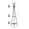 VASAGLE Coat Rack Freestanding, Coat Hanger Stand, Hall Tree with