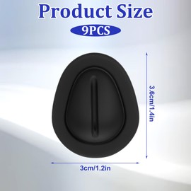 9 PCS Car Cup Holder Insert Position Limiter Anti Shake Silicone Car Water Bottle Holder Universal Self-Adhesive Cup Holders Inserts Bottle Stabilizers for Vehicle, Truck, Rv and More