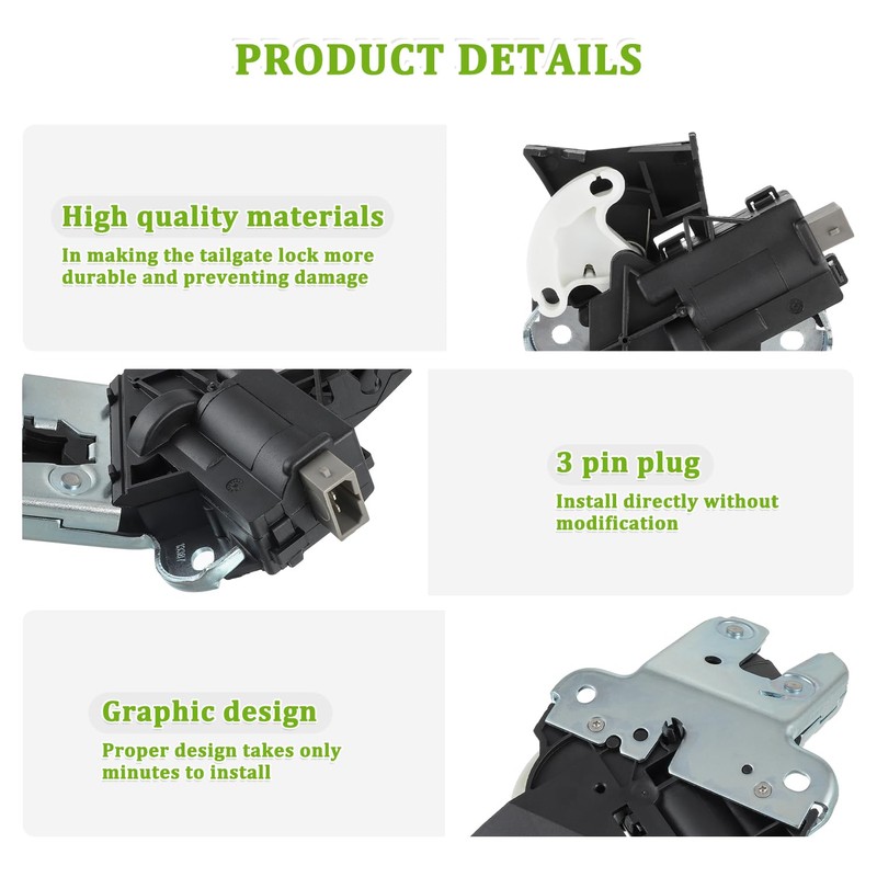 EPLZON Tailgate Lock Boot Door Lock A5 A6 A8 Golf