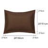 sourcing map Pillow Shams 2 Pack Soft Brushed Microfiber Envelope