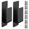2x4 Door Barricade Brackets, 2 Pcs Drop Bar Security Door