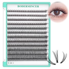 Bodermincer Bodermincer Eyelashes Clusters 10-12-14mm Mixed/12-14-16mm Mixed/14-16-18mm Mixed/16-18-20mm Mixed Nature D Curl False Lashes Cluster Eyelashes (Fish Tail# 8-10-12-14-16mm MIX)