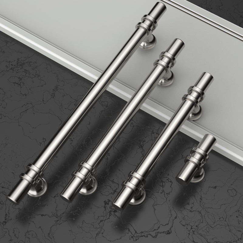 Asidrama 10 Pack 5 Inch(128mm) Brushed Satin Nickel Kitchen Cabinet
