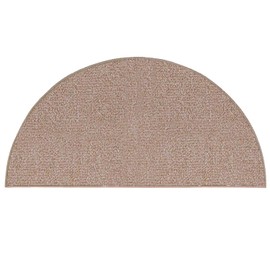 Ambiant Broadway Collection Pet Friendly Indoor Outdoor Area Rugs Beige - 22" x 44" Half Round