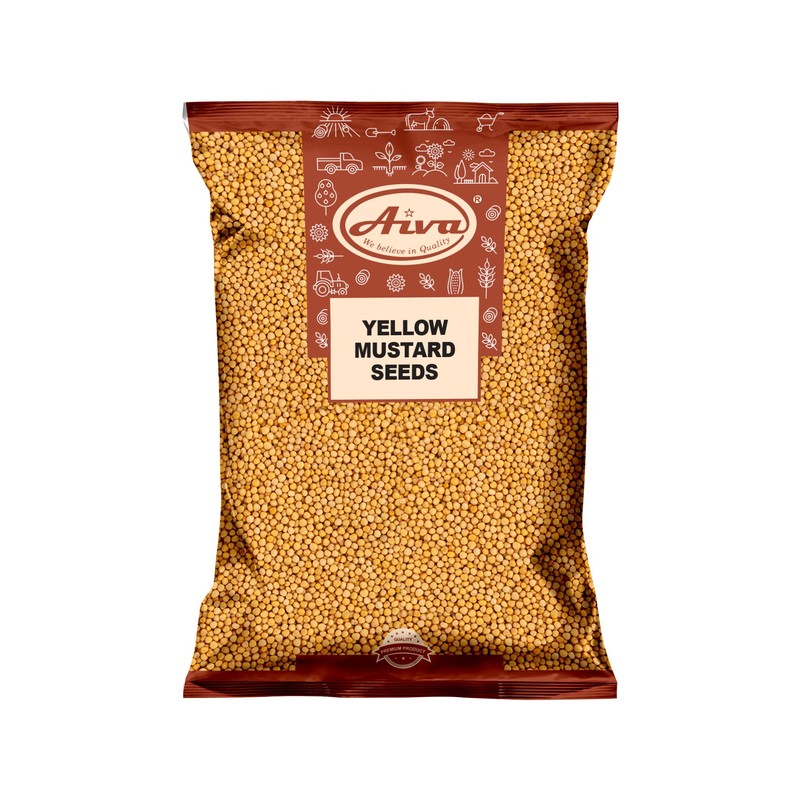 Aiva Yellow Mustard Seeds (5 LB) Bulk – Pungent &