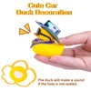 MuMyer Rubber Duck Car Accessory with Mini Cowboy Hat, Scarf,