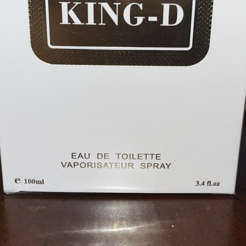 King D 100ml 3.4fl.oz Long Lasting Natural Spray EDT for