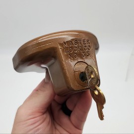 Master Lock Trailer Lock No 33 For 1-7/8" Couplers Acme, Atwood, Big Boy & More