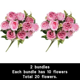 astylishome Artificial Flowers Fake Peony Bouquet Decor Plastic Daisy Realistic Flower Arrangements Wedding Decoration Table Centerpieces for Home Office Party Decor 1815