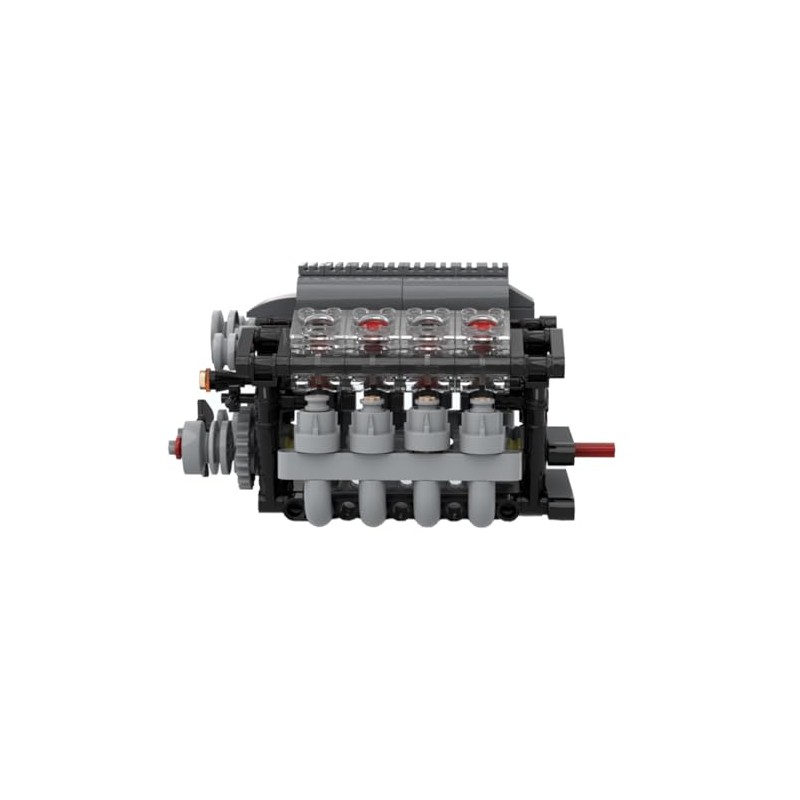 Motor V8 con caja de cambios Tech Engine Model Building