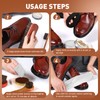CHMI 16PCS Leather Shoe Polish Kit,Shoe Shine Kit with Black/Brown