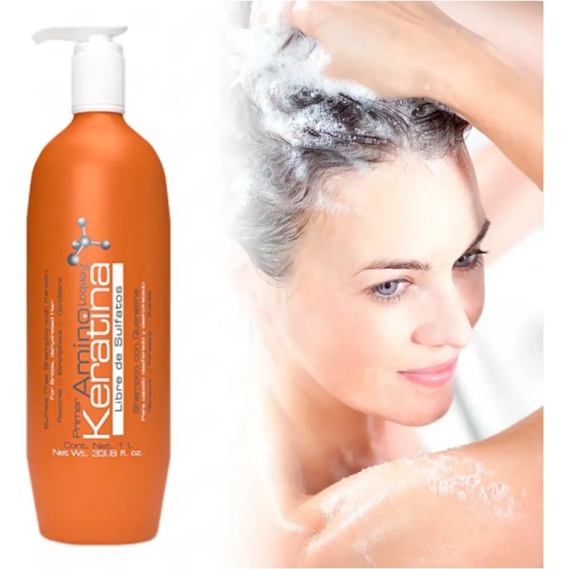 Primer Amino Keratina Shampoo Libre De Sulfatos 1l Loquay
