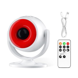 eMylo Motion Sensor Alarm with 8 Meter Remote Control, 120dB Alarm Sound, 360° Angle Detection, 6 Meter PIR Detector, 3 Working Modes, Suitable for Home, Garage, Caravan, Shop