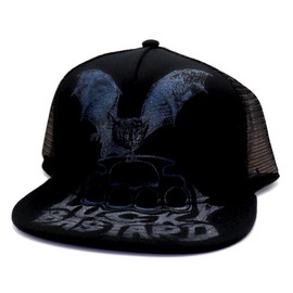 Cult of Individuality New Lucky Bastard Mesh Trucker Black Blue Era Snapback Hat