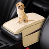 Cxtiy Car Center Console Cover,Microfiber Warm Soft Car Armrest Cover