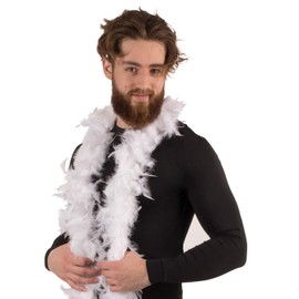 Tigerdoe Feather Boas - 2 Pack - White Marabou Boas, Party Dressup Costume Accessories, 72 Inch Long
