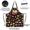 MYSOMY Colombia Aprons With Pocket Colombian Cooking Apron Colombia Flag