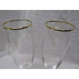 Lenox 2 Lenox Gold Innocence Champagne Flute NEW #6127278 Lead Crystal Made in Germany