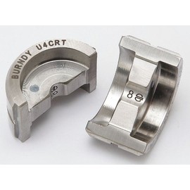 Burndy U4CRT Stainless Steel U Die, Index 8, Gray
