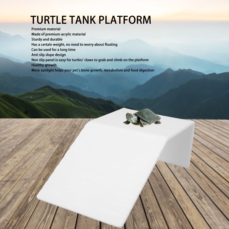 Turtle Basking Platform Multipurpose Landscaping Acrylic Reptile Basking Terrace for