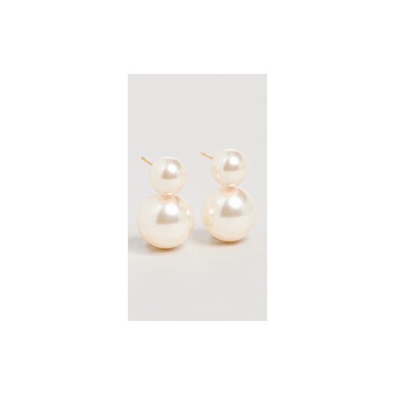 Jennifer Behr Women's Iris Earring, Pearl, Off White, One Size