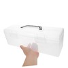 Tofficu Artist Paint Brush Storage Box Tool Organizer Plastic Storage