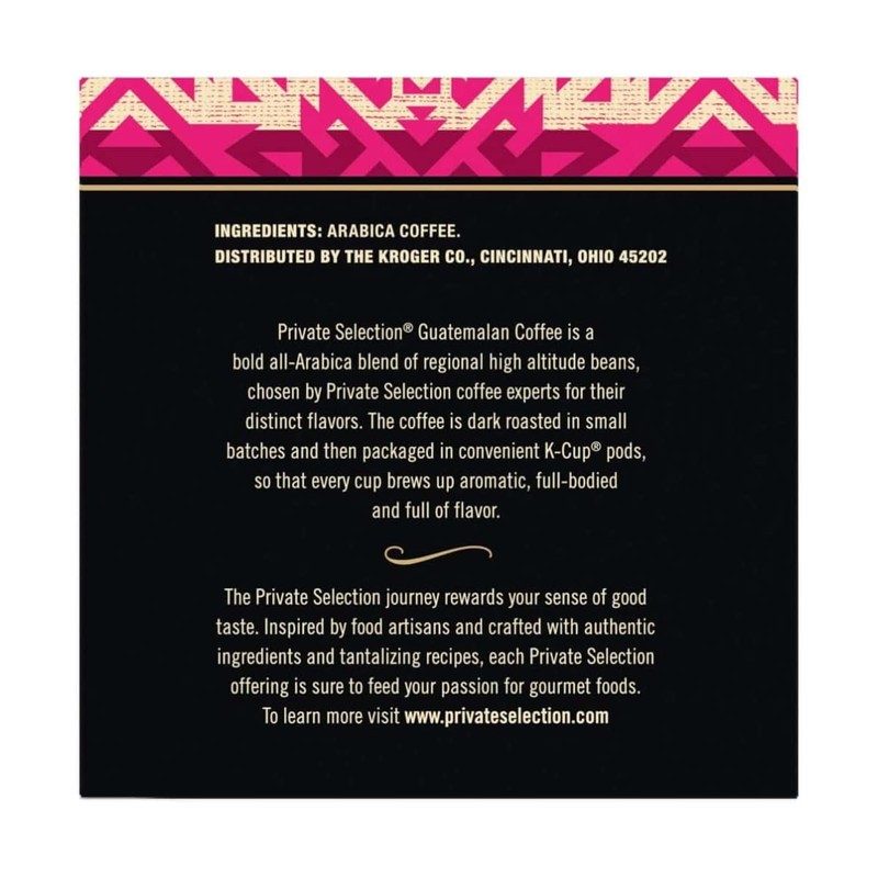 Private Selection Guatemalan Dark Roast Coffee K-Cup Pods | 17.6