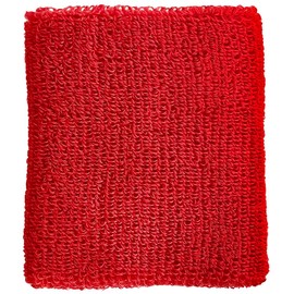 HATAS 356 Knit Pile Wristband, 3.1 inches (8 cm), Red, 2 Pieces