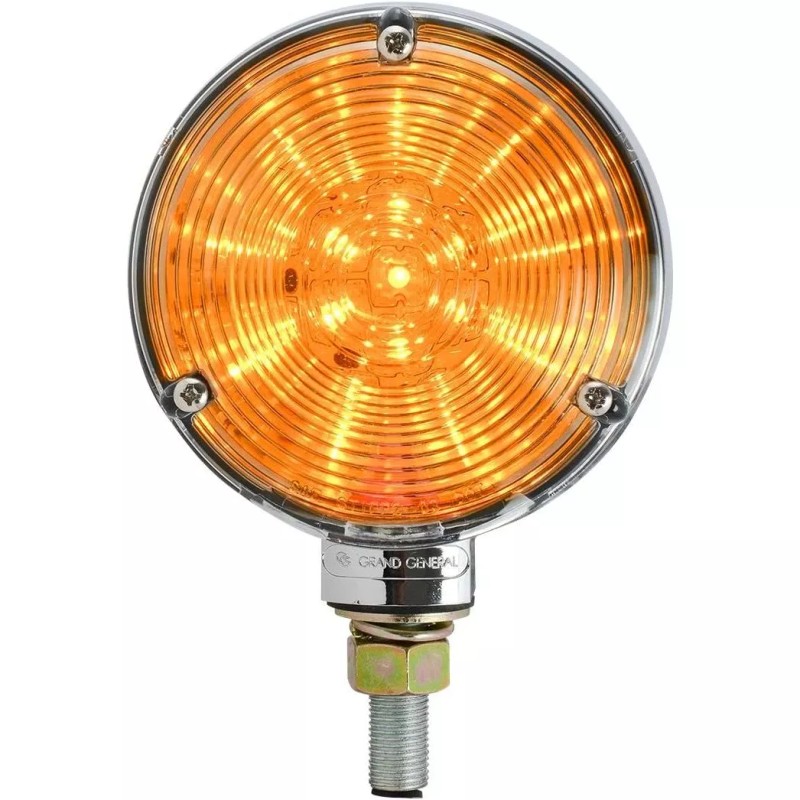 Grand general #77613 4" Double Faced Star Amber/Red 48 LED